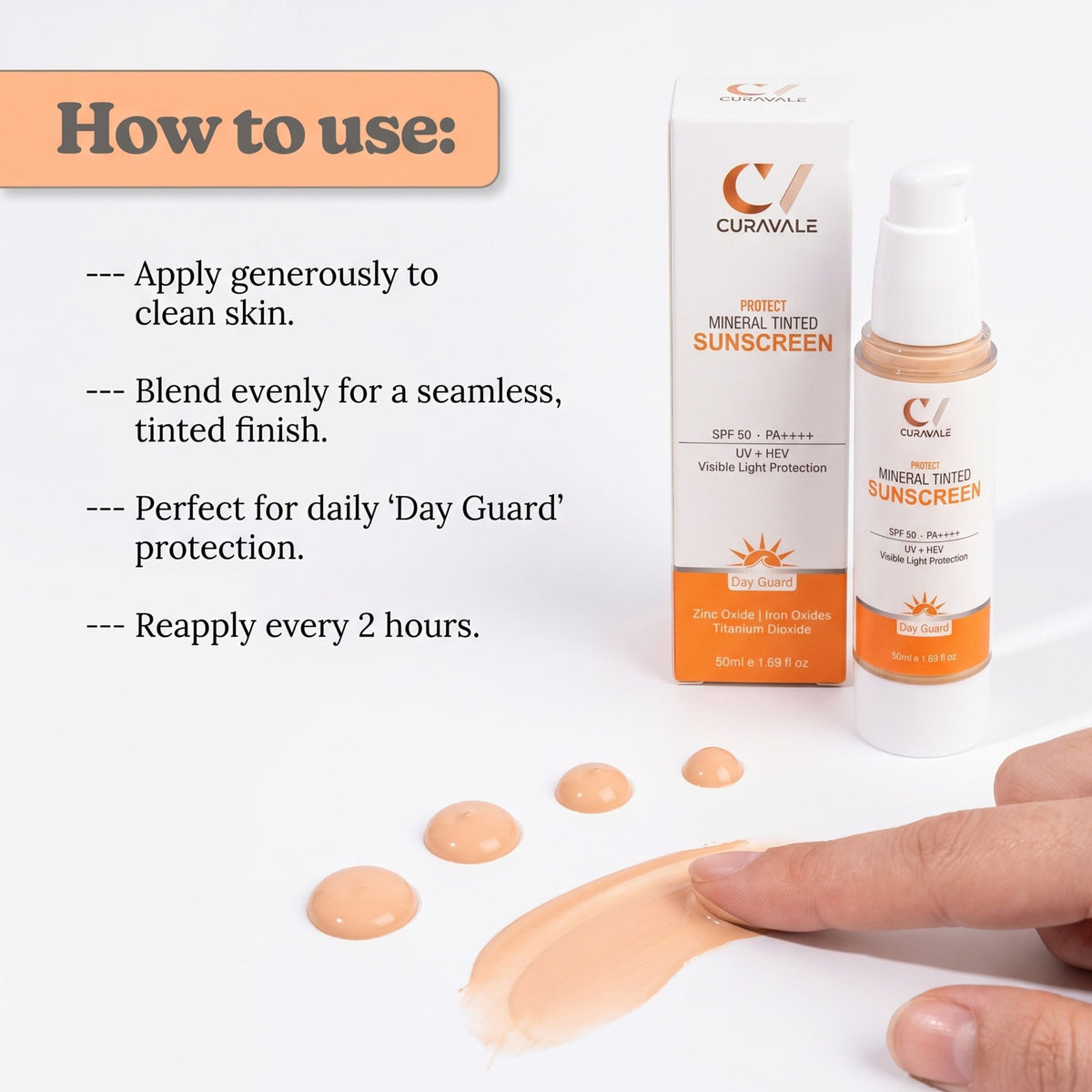 Curavale Sunscreen Reduces Dark Spots, Dullness & Uneven Tone