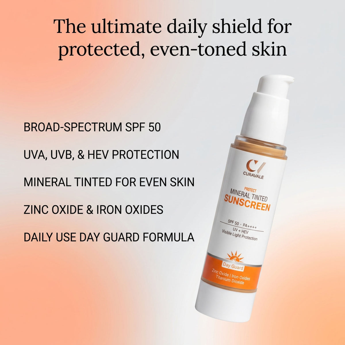 Curavale Sunscreen Reduces Dark Spots, Dullness & Uneven Tone